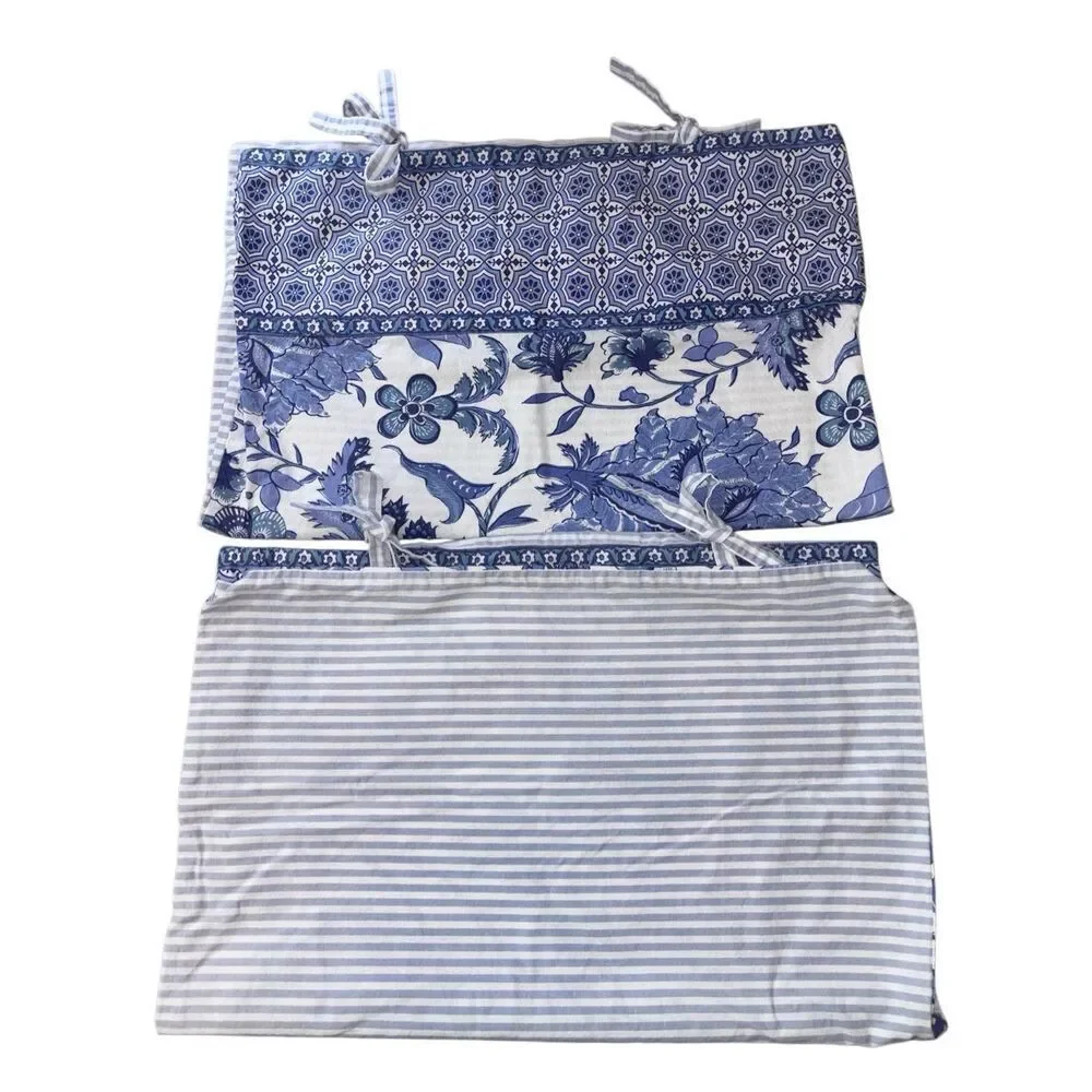 Pottery Barn Marianna Floral Striped STANDARD shams Palampore Medallion